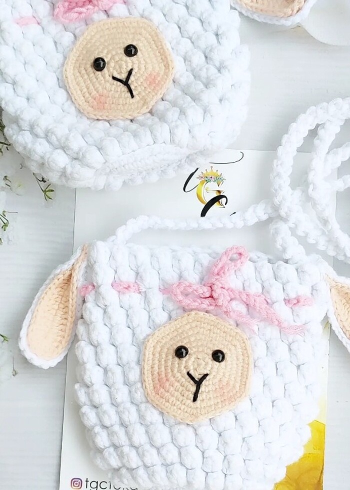 Kuzu Örgü Çanta  - Görsel 2