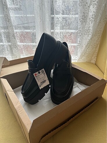 40 Beden siyah Renk Zara loafer