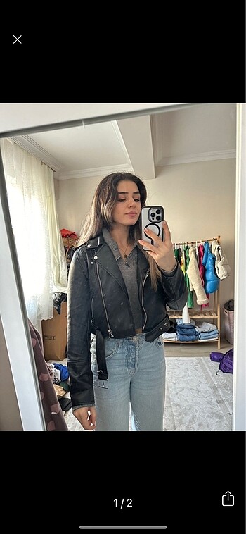 Pull and bear deri ceket