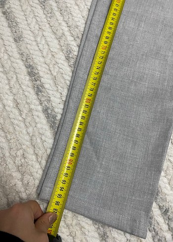 Gri Regular Fit Keten Erkek Pantolon - Görsel 5