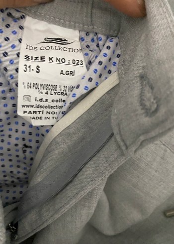 Gri Regular Fit Keten Erkek Pantolon - Görsel 3