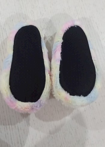 Kız Çocuk Renkli Peluş Terlik - Görsel 3