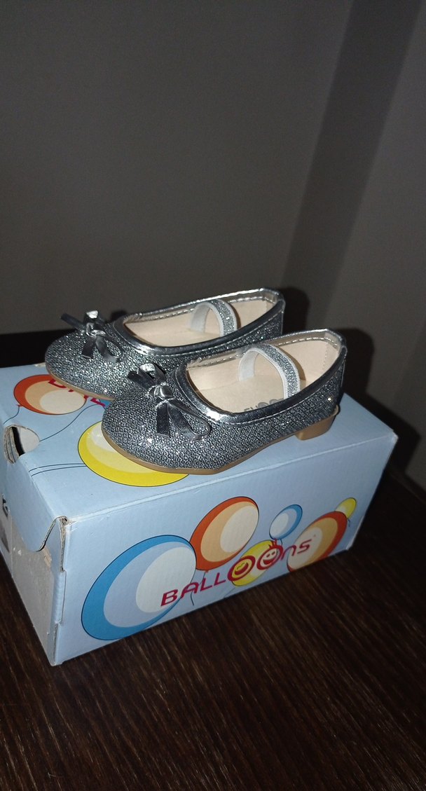 Kız Çocuk Gri Fiyonklu Babet Ayakkabı - Görsel 3