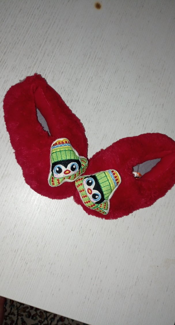 Kızlar için Renkli Nakışlı Sıcak Terlik - Görsel 2