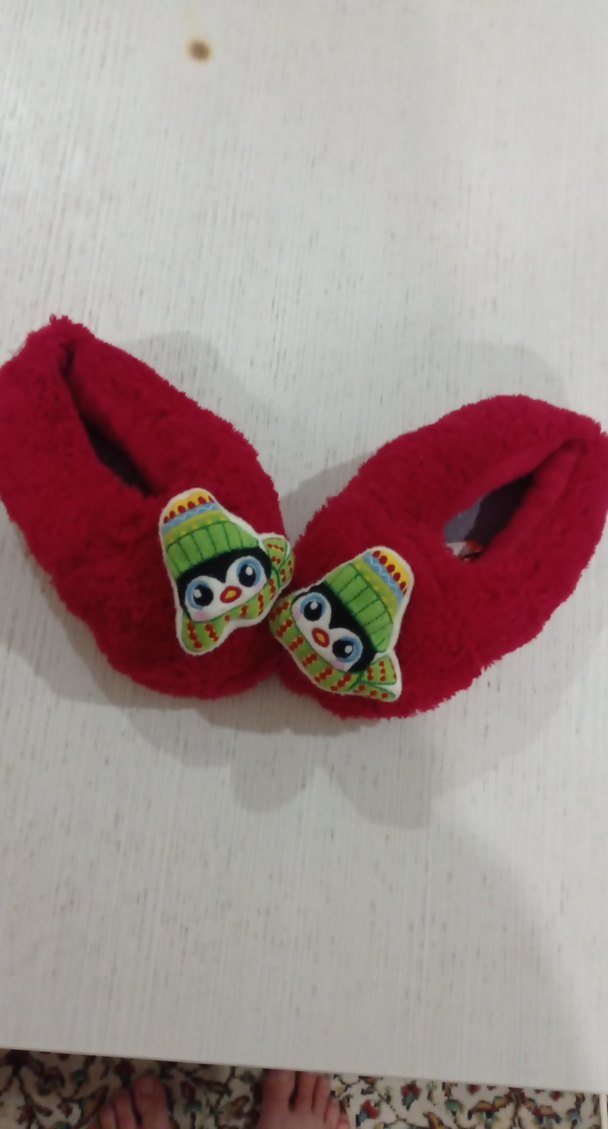 Kızlar için Renkli Nakışlı Sıcak Terlik - Görsel 4