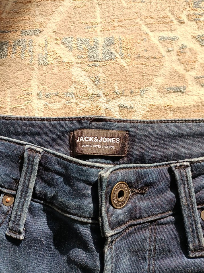 Gri Mavi Kemer Detaylı Erkek Kot Şort - Görsel 2