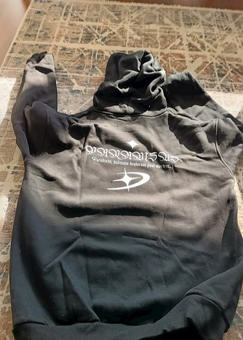 Kapüşonlu Siyah erkek Sweatshirt - Görsel 3