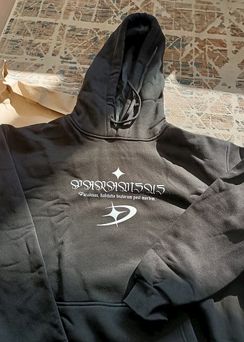 Kapüşonlu Siyah erkek Sweatshirt - Görsel 2