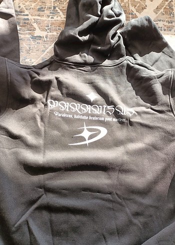 Kapüşonlu Siyah erkek Sweatshirt - Görsel 4