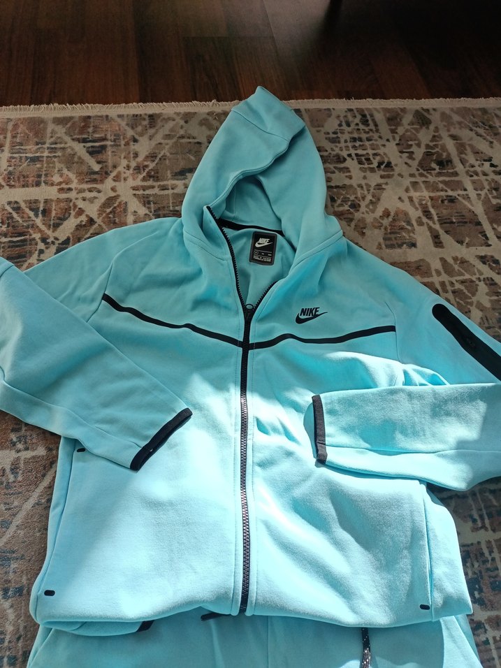 Mavi Fermuarlı erkek Eşofman Takımı - Görsel 3