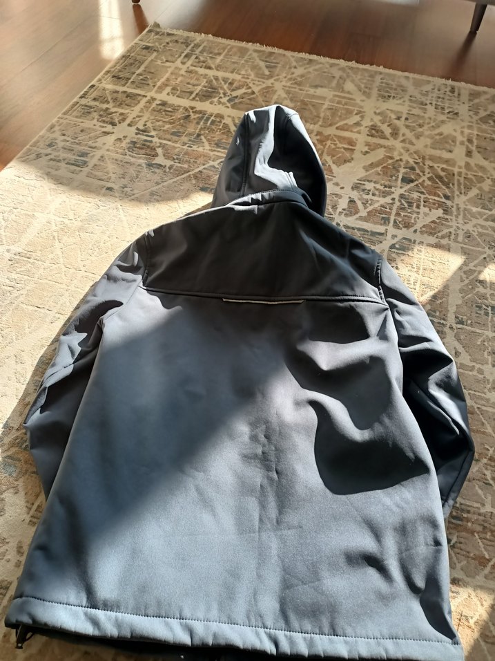 Gri Erkek Fermuarlı Kapüşonlu Ceket - Görsel 2