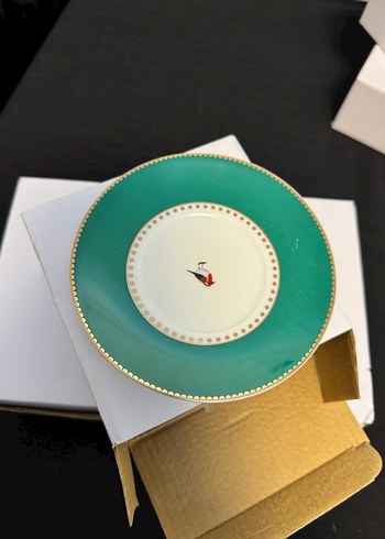 Pip studio yeşil çizgili Türk kahvesi fincanı - Görsel 2