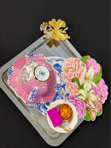Pip studio royal pembe kahve fincanı