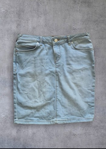 Lacoste Vintage Lacoste Light Blue Denim Mini Skirt