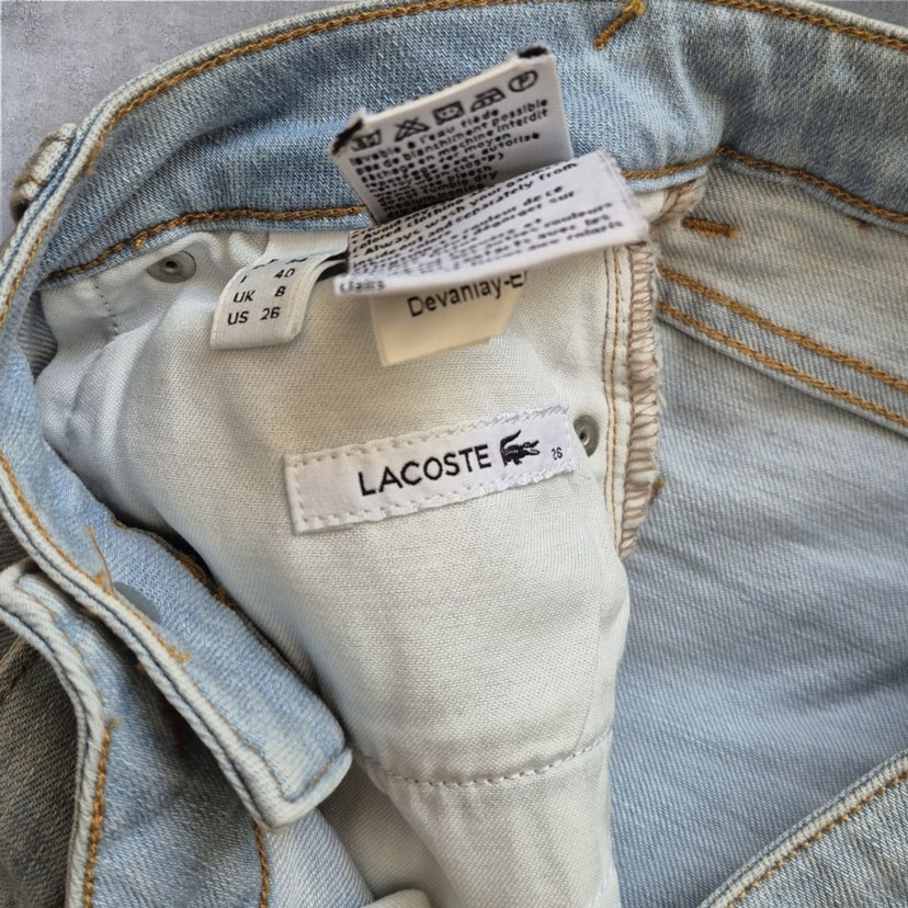 Vintage Lacoste Light Blue Denim Mini Skirt — görsel 4/5