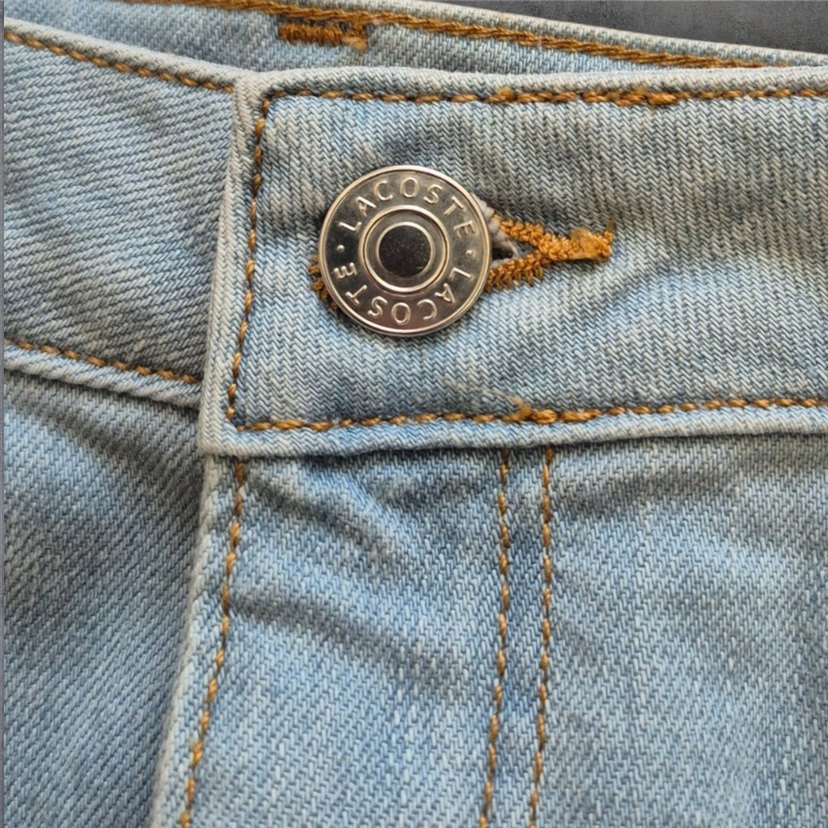 Vintage Lacoste Light Blue Denim Mini Skirt — görsel 2/5