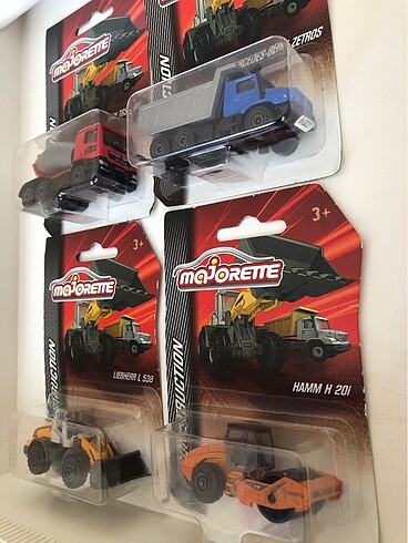 Majorette İnşaat Araçları 4 Araçlık Lot