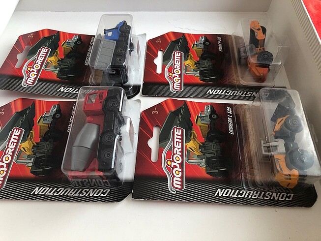 Beden Majorette İnşaat Araçları 4 Araçlık Lot
