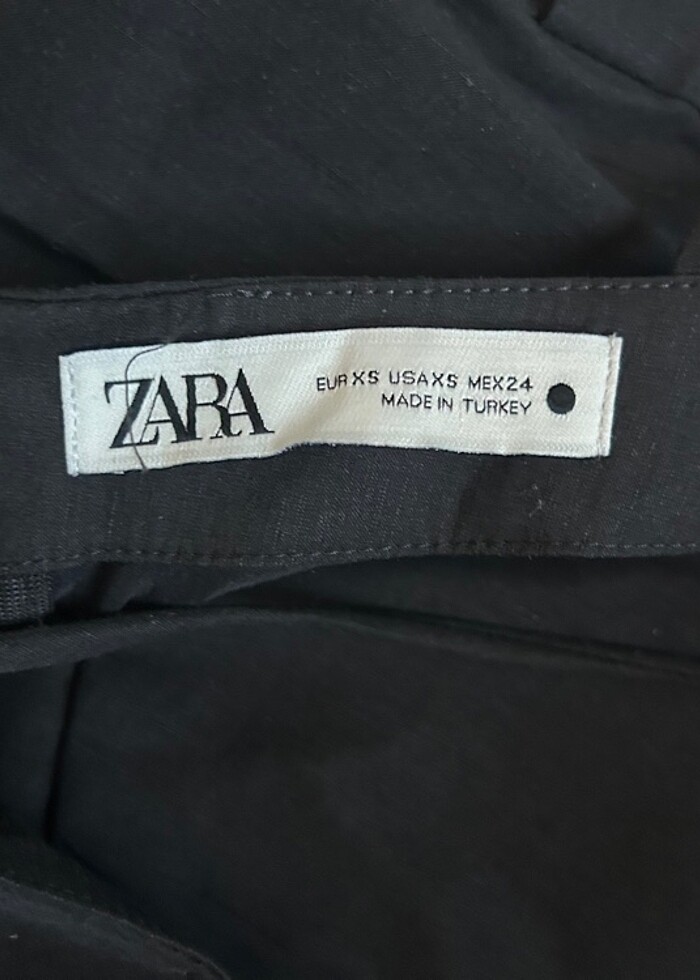 Zara Drapeli Mini Elbise — görsel 6/7