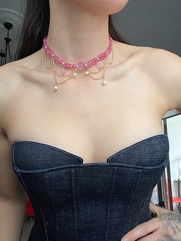 Tasarımcı Valencia choker kolye