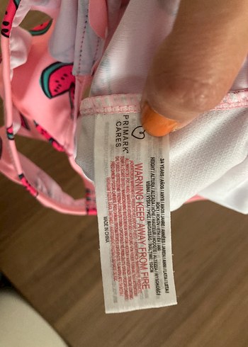 Primark Primark Karpuz Desenli Kız Çocuk Mayo
