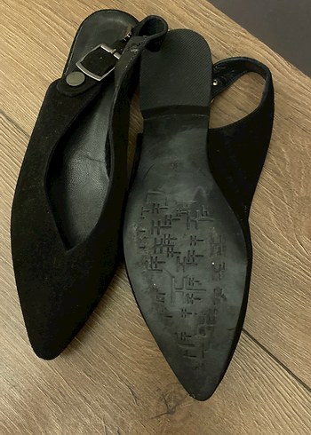 Siyah Süet Kadın  babet - Görsel 2