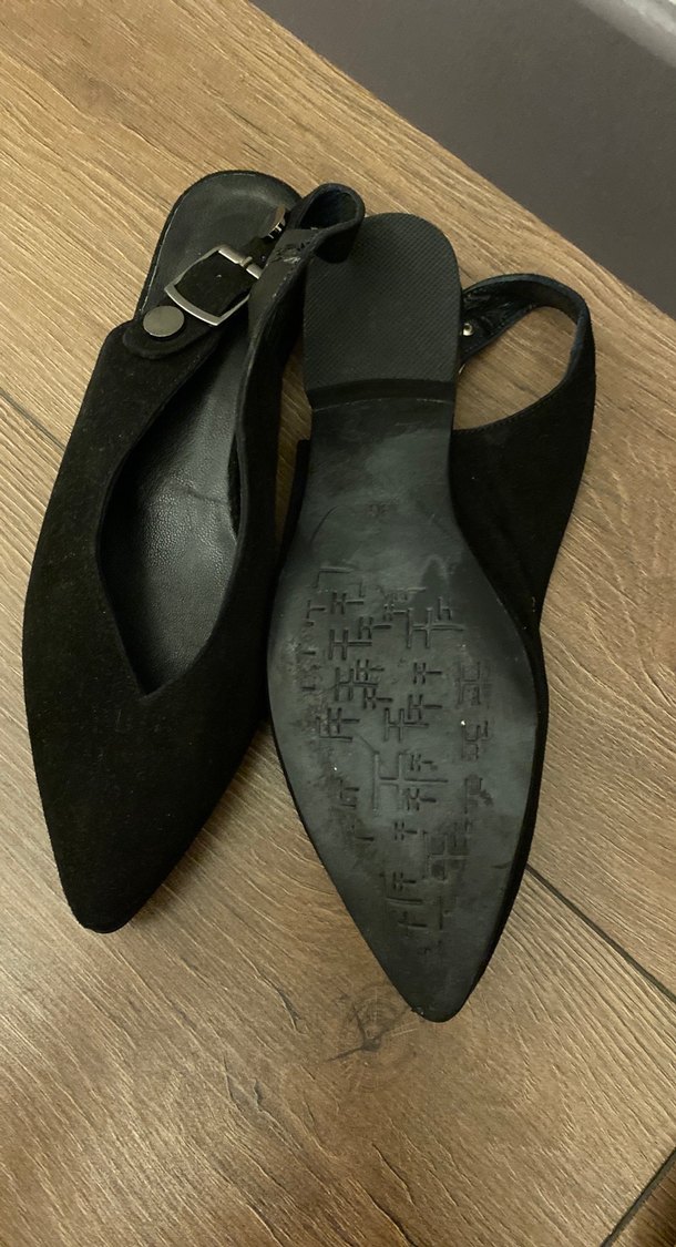 Siyah Süet Kadın  babet - Görsel 2