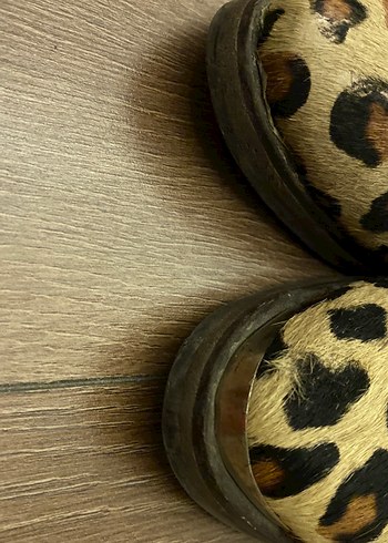 Leopar Desenli Süet Kadın Botlar - Görsel 4