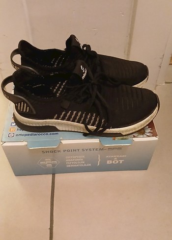 37 Beden siyah Renk Siyah Spor Ayakkabı Velcro