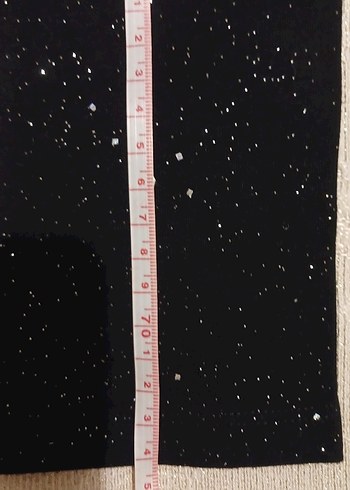 Kız Çocuk Simli Siyah Dar Kesim Tayt - Görsel 7