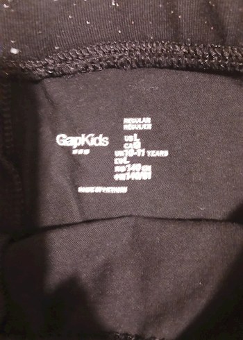 Kız Çocuk Simli Siyah Dar Kesim Tayt - Görsel 3