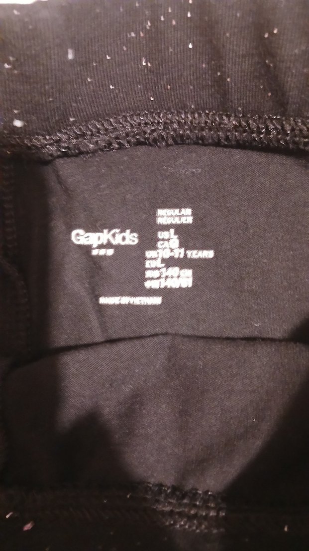 Kız Çocuk Simli Siyah Dar Kesim Tayt - Görsel 3