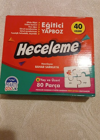 Martı Heceleme Eğitici Yapboz 80 Parça - Görsel 5