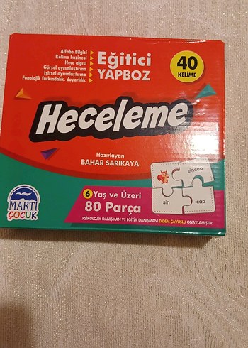 Martı Heceleme Eğitici Yapboz 80 Parça - Görsel 7