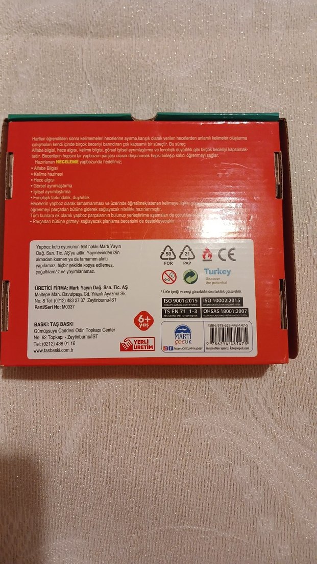 Martı Heceleme Eğitici Yapboz 80 Parça - Görsel 4