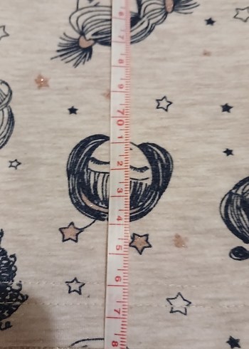 Kızlar için Retro Desenli Pamuklu Tayt - Görsel 5