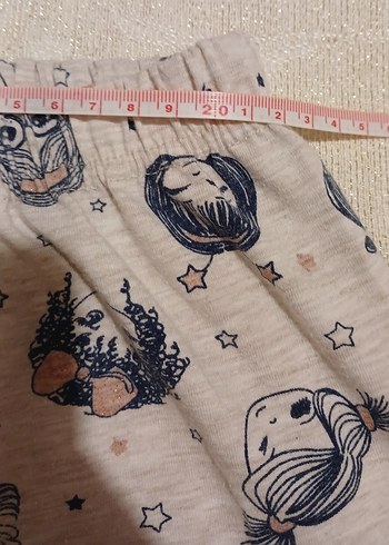 Kızlar için Retro Desenli Pamuklu Tayt - Görsel 3