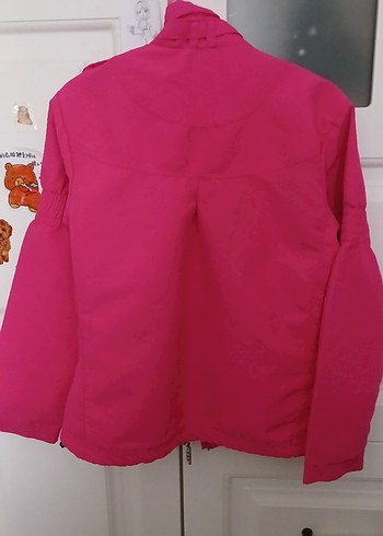 Pembe Çocuk yağmurluk ceket - Görsel 7
