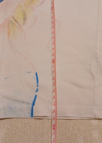 Kız Çocuk Beyaz Baskılı Uzun Kollu Tişört - Görsel 5