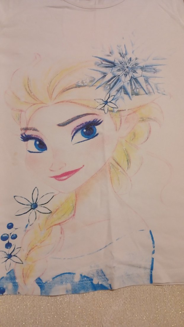 Kız Çocuk Beyaz Baskılı Uzun Kollu Tişört - Görsel 3