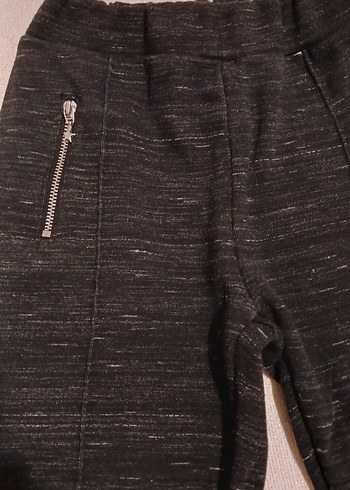 Fermuar detaylı kalın çocuk tayt pantolon - Görsel 2