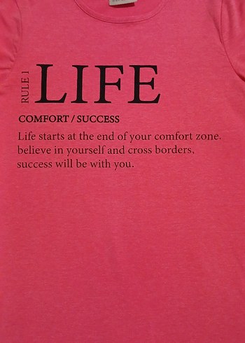 Kız Çocuk Pembe Uzun Kollu Baskılı Tişört - Görsel 2