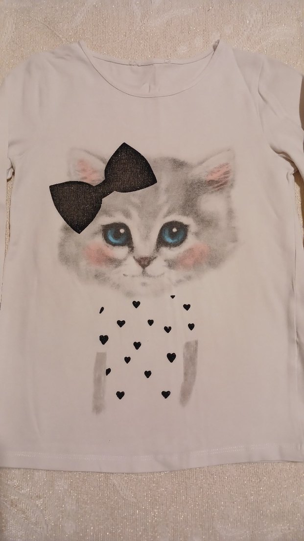 Kız Çocuk Uzun Kollu Pamuklu Tişört - Görsel 2