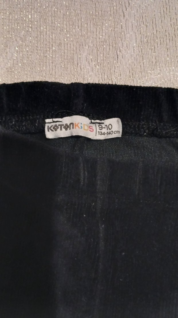 Siyah kadife tayt - Görsel 4