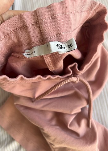 24-36 Ay Beden pembe Renk Kız Çocuk Pembe Rahat Kesim Eşofman Altı