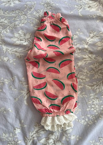 1 Yaş Beden pembe Renk Le Mabelle Fistolu Pijama Takımı