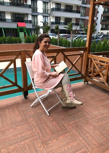 Pembe Mini Sokak Tarzı Kadın Robası - Görsel 2