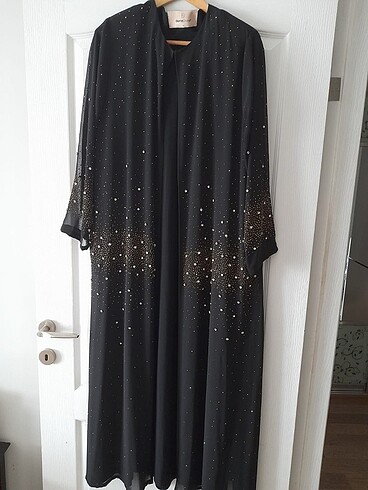 50 Beden altın Renk Arya moda abaya ferace