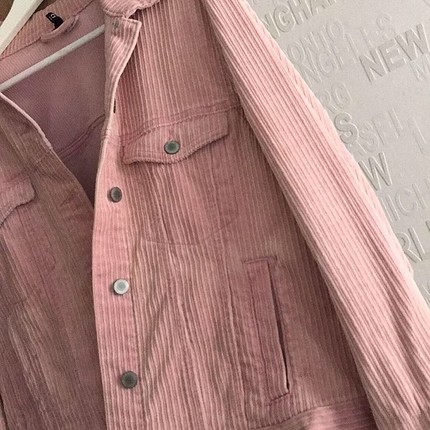 Pembe Kadife Ceket