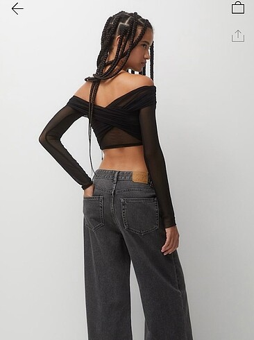 m Beden siyah Renk Pull&bear bluz